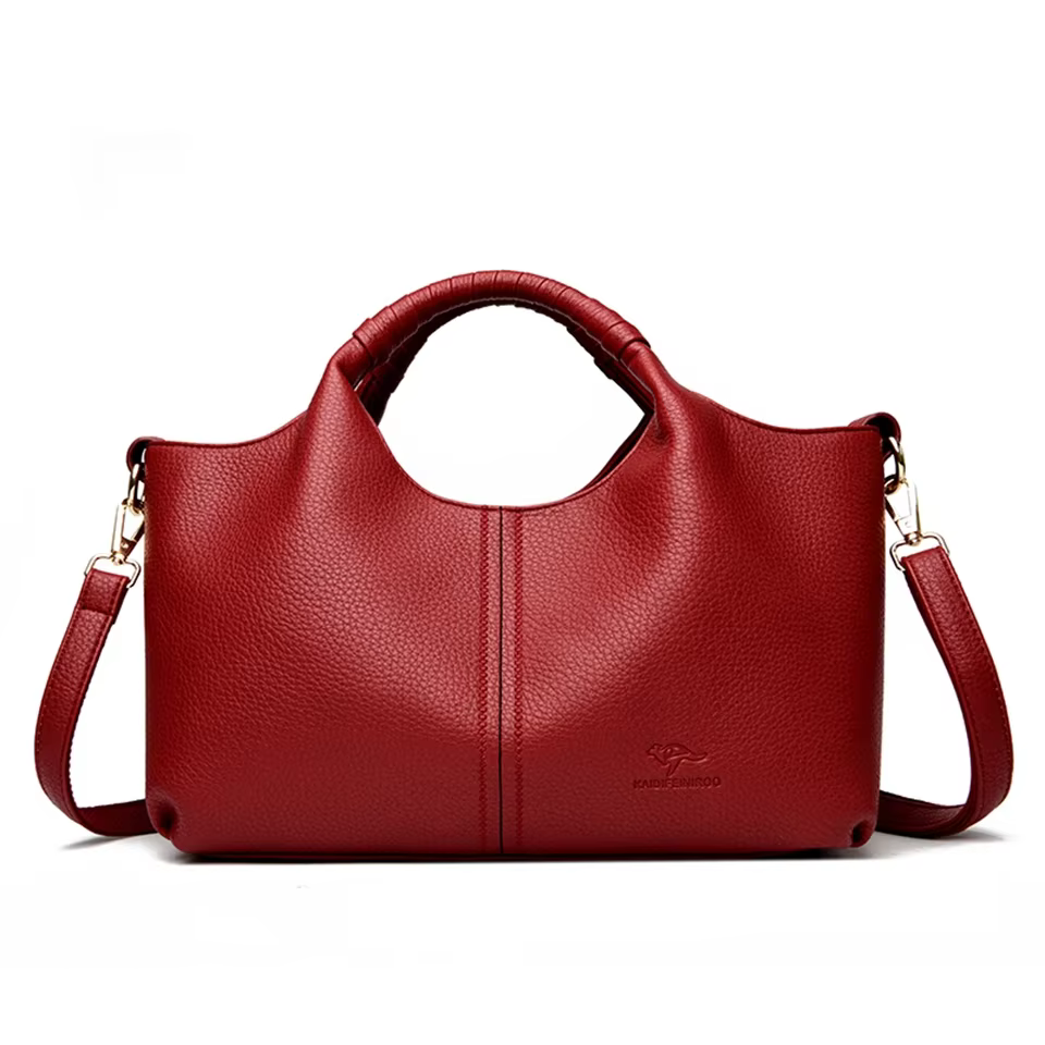 Sac à main en cuir souple de haute qualité pour femmes, fourre-tout de luxe, sac à bandoulière tenda