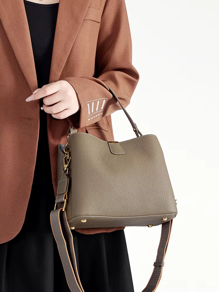 Sac à bandoulière 100% en cuir véritable pour femmes, sac à bandoulière d'été 2025, sac à main Desig