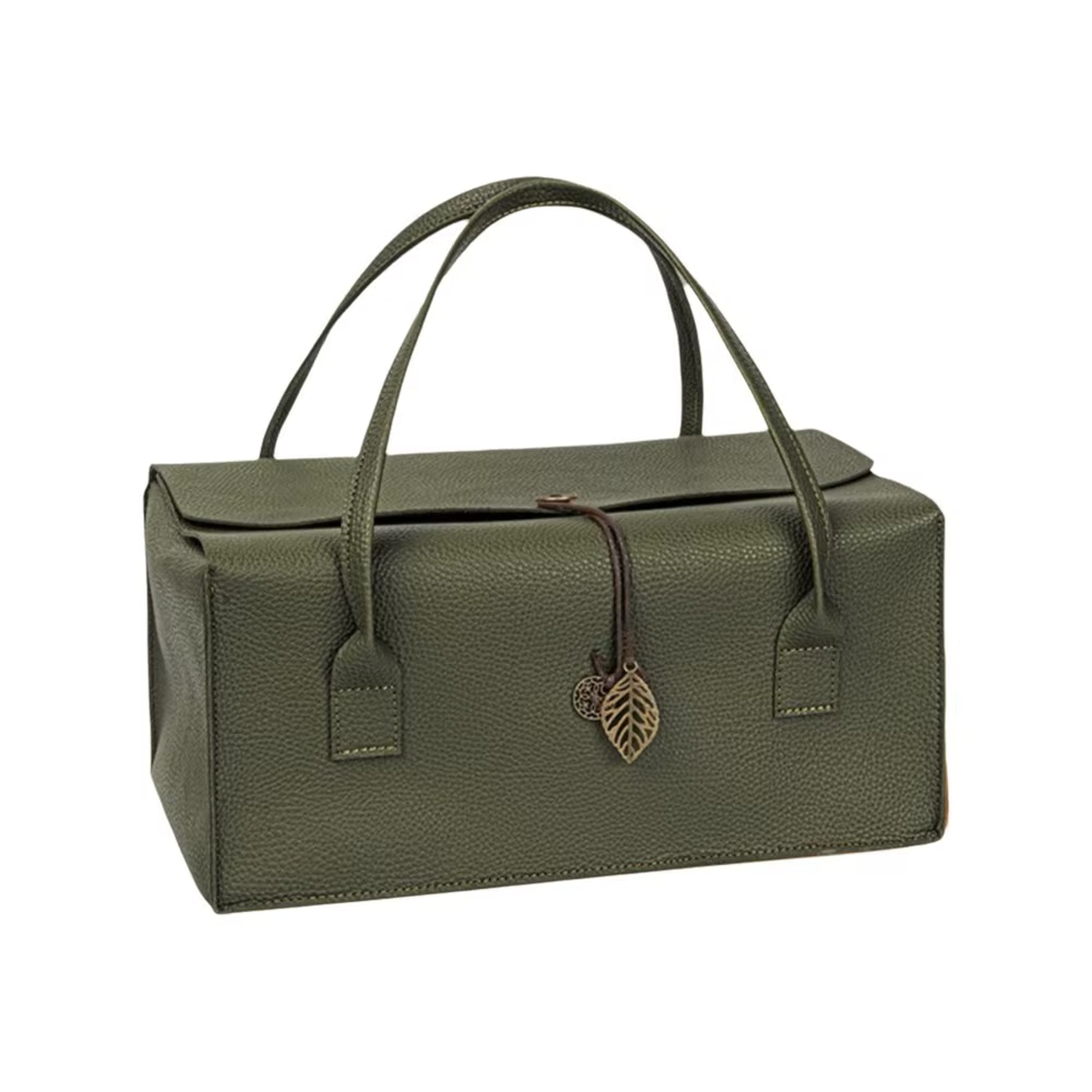Sac cadeau en PU tendance, vide, grande capacité, boîte d'emballage portable avec pendentif, boîte d