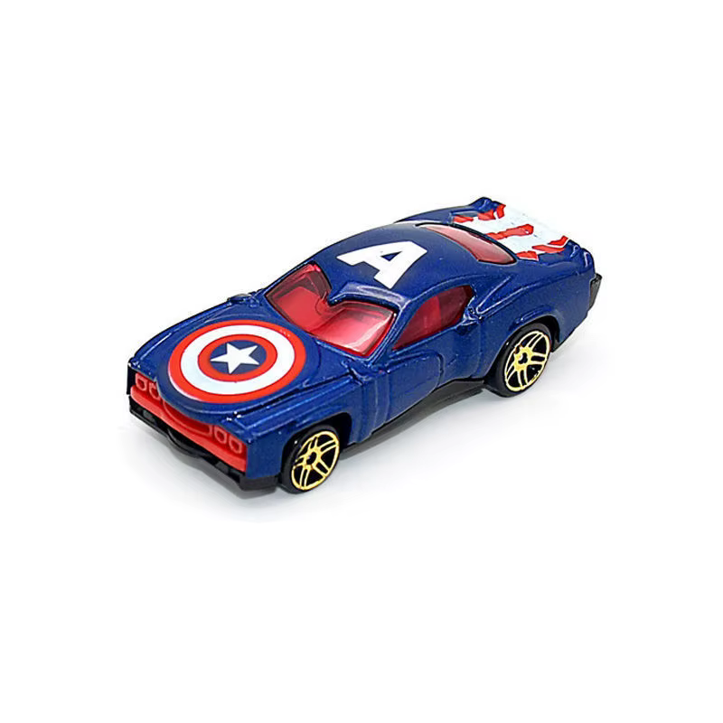 Voiture jouet en alliage pour garçons, modèle de simulation de super-héros, mini-voiture moulée sous
