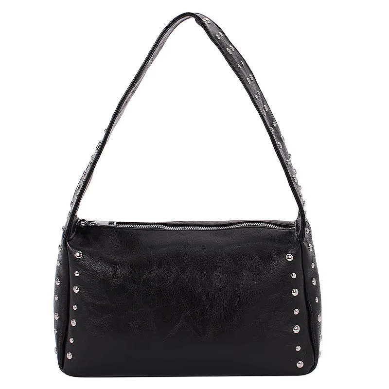 Sacs à bandoulière pour femmes sacs à bandoulière à la mode Rivet grande capacité Sac fourre-tout po