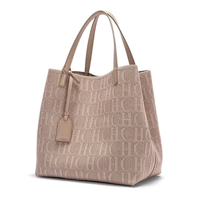 CHCH sac fourre-tout nouvelle grande capacité noir Simple tricoté sac à provisions 27*20*28 cm