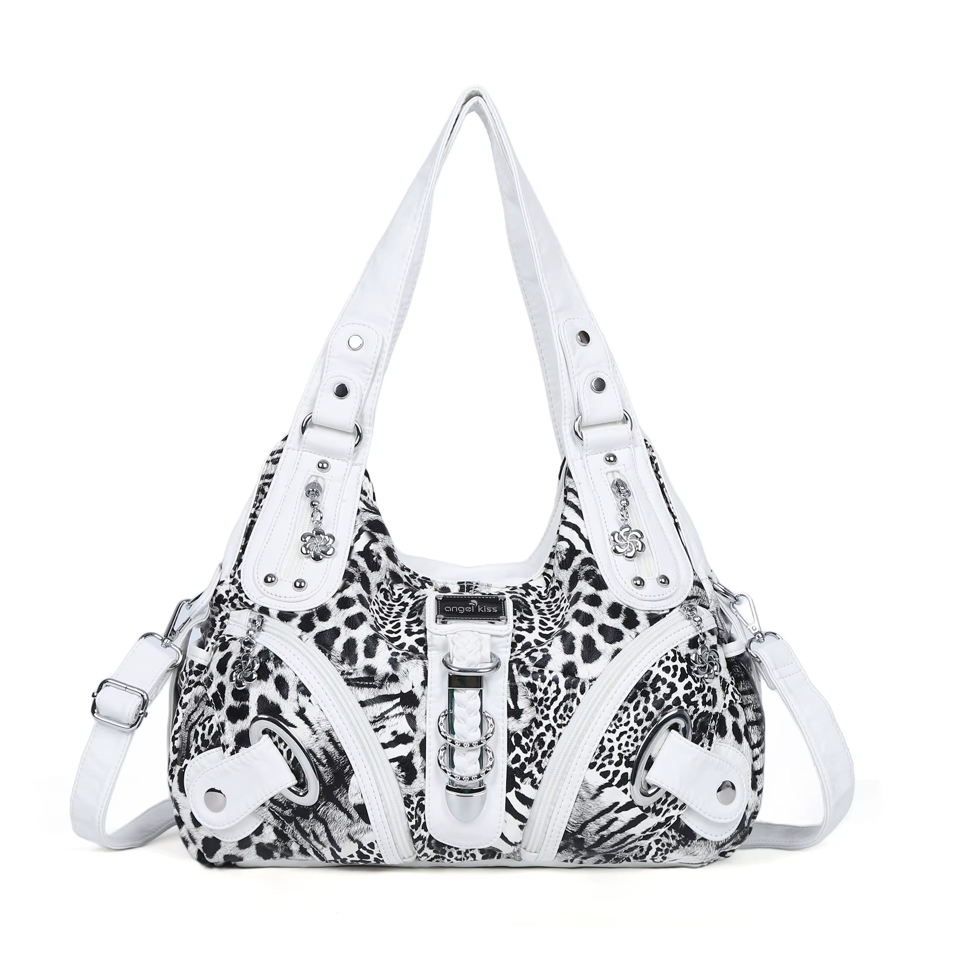 Sac à main polyvalent pour femme, sac à bandoulière léopard, sac à poignée supérieure, sacoche tenda