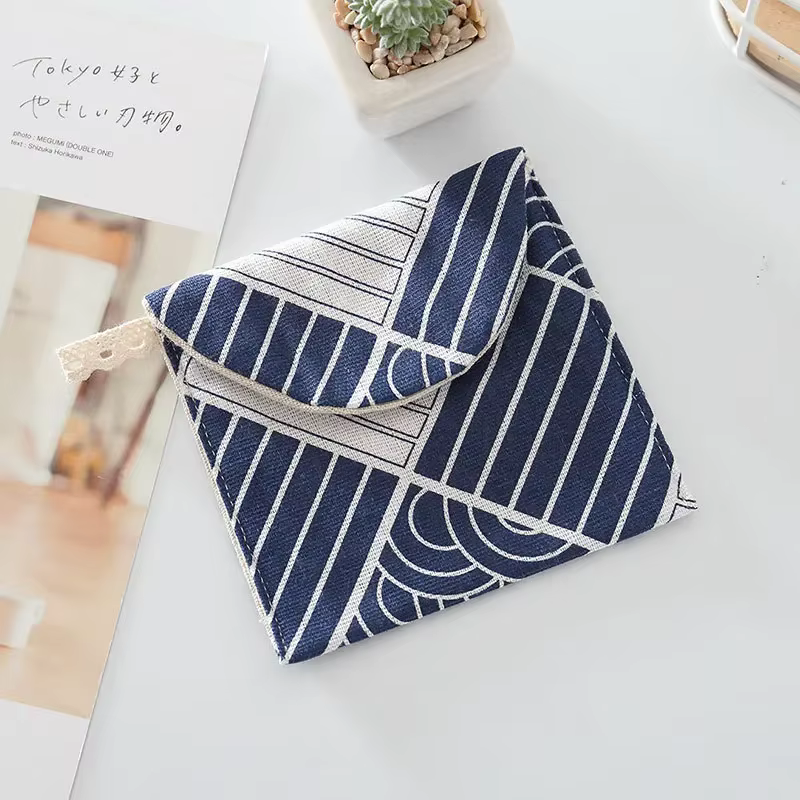 Petit ensemble de sacs à cosmétiques pour femmes, mini serviettes hygiéniques pour filles, sacs de m