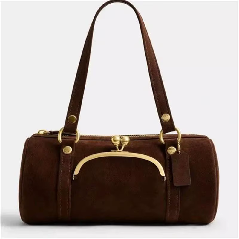 Sac à main givré de marque pour femme, sac à bandoulière Boston à boucle à clip de créateur, grand s