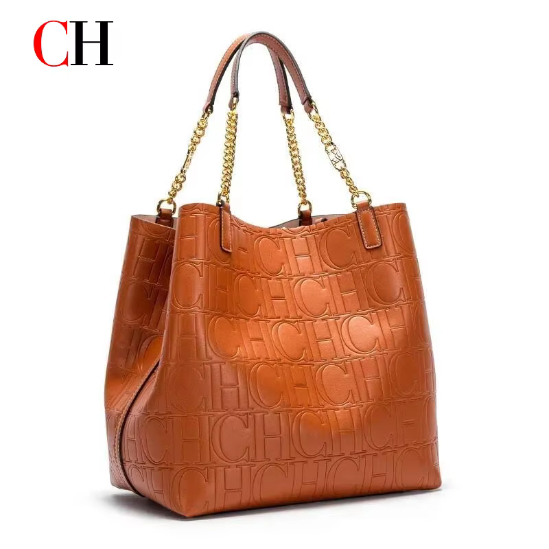 Sac cabas CH pour femmes, sac à main de luxe de créateur, sac à bandoulière en cuir gaufré à la mode