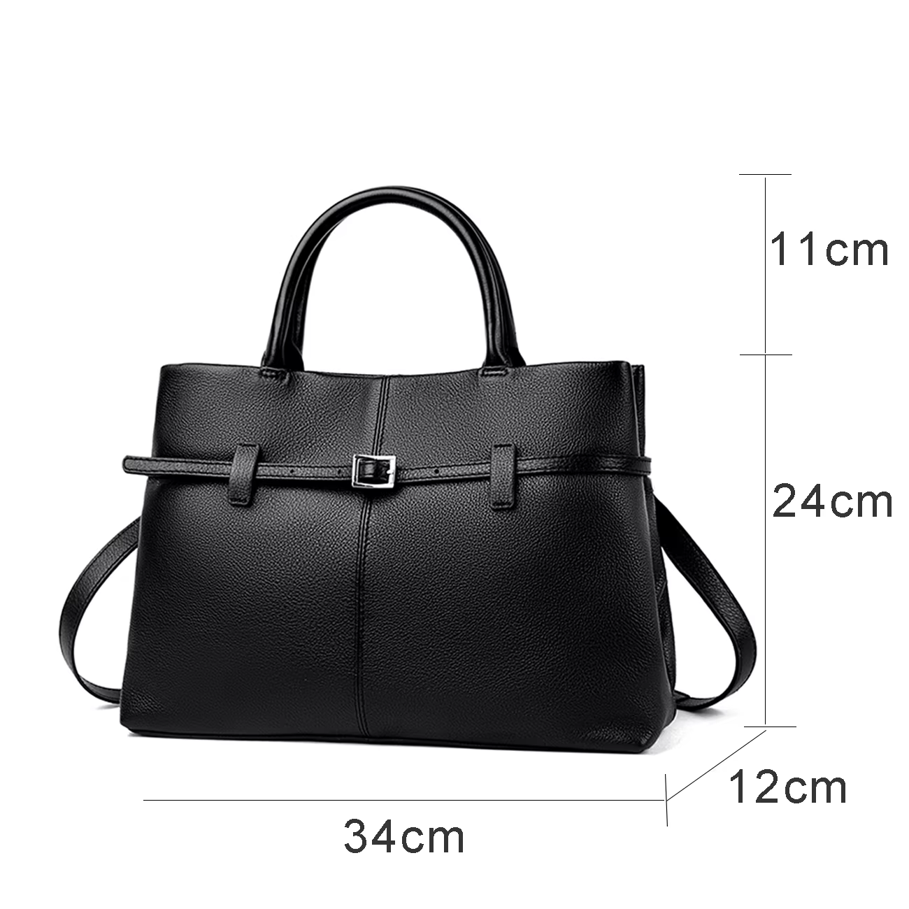 Sacs pour femmes, sac à main structuré en cuir véritable à la mode, sac polyvalent et sophistiqué po