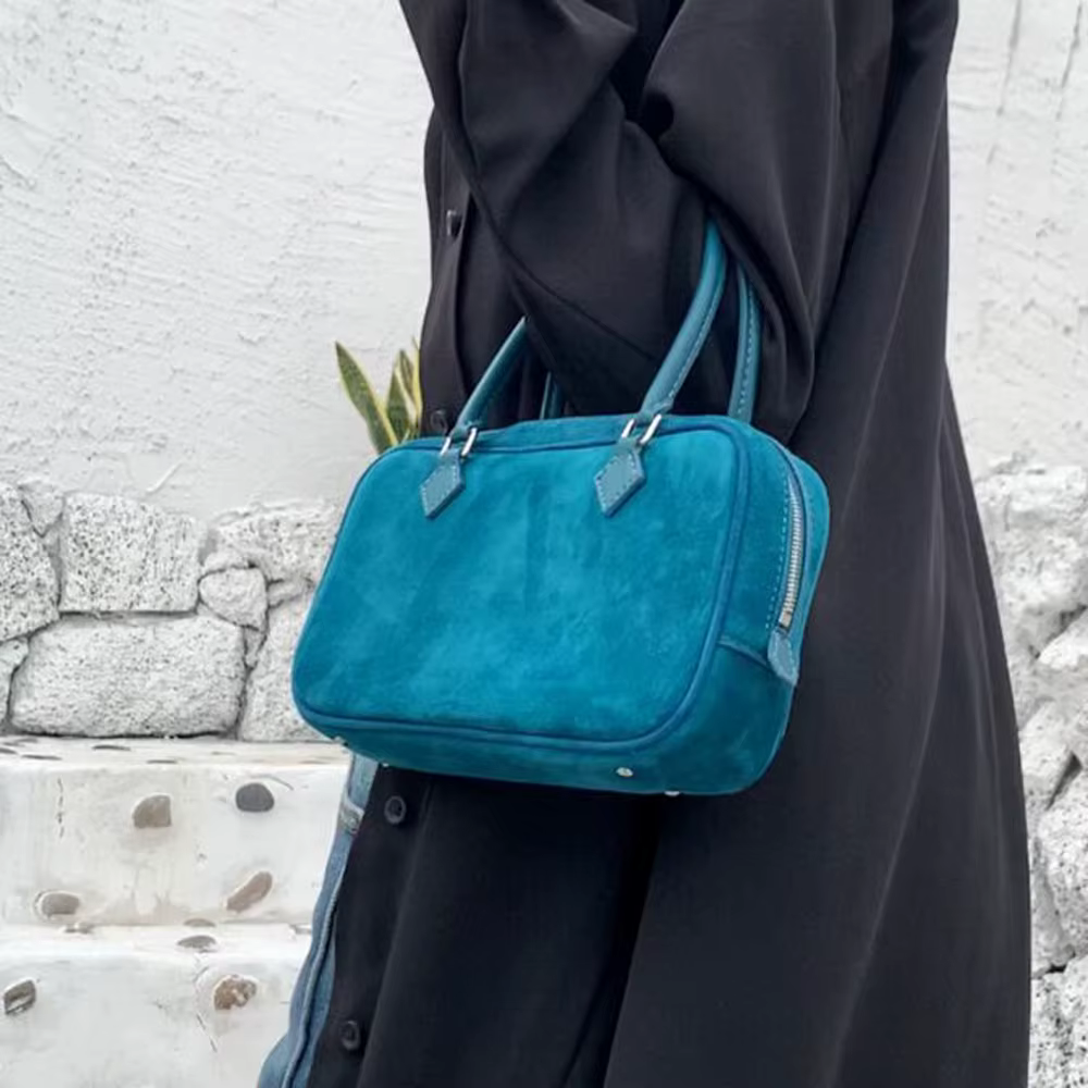 Sac à main de luxe en cuir suédé naturel pour femme, avec longue bandoulière, sac à rabat, sac porté
