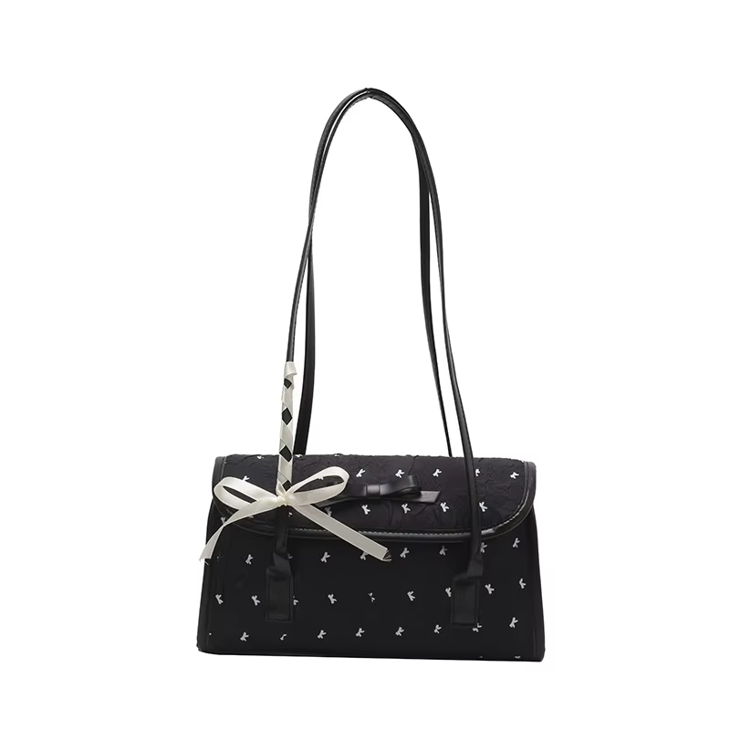 Sac à main avec nœud sous les bras pour femmes, Niche coréenne, sac à bandoulière avec nœud, grande 
