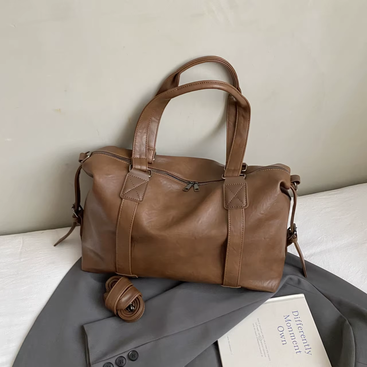Sac fourre-tout de grande capacité pour femmes, sac à bandoulière de voyage de bonne qualité, sac à 