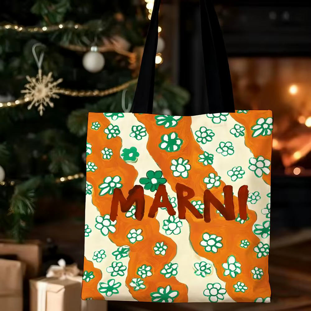 BRAND M-MARNI FASHION Sacs de rangement Sac de courses en toile Sac de courses pour supermarché Sac 