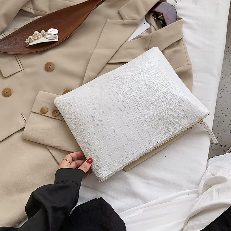 Sac à main et porte-monnaie en cuir PU souple pour femmes, pochette de jour de grande capacité pour