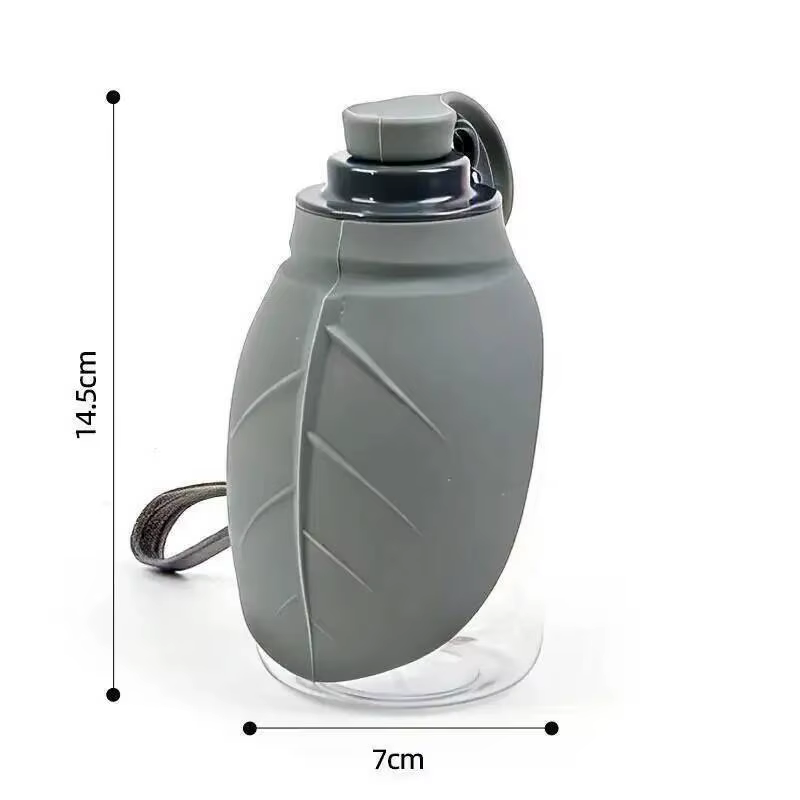 Mini bouteille d'eau pliable en silicone pour animaux de compagnie, bol portable pliable, tasse à bo