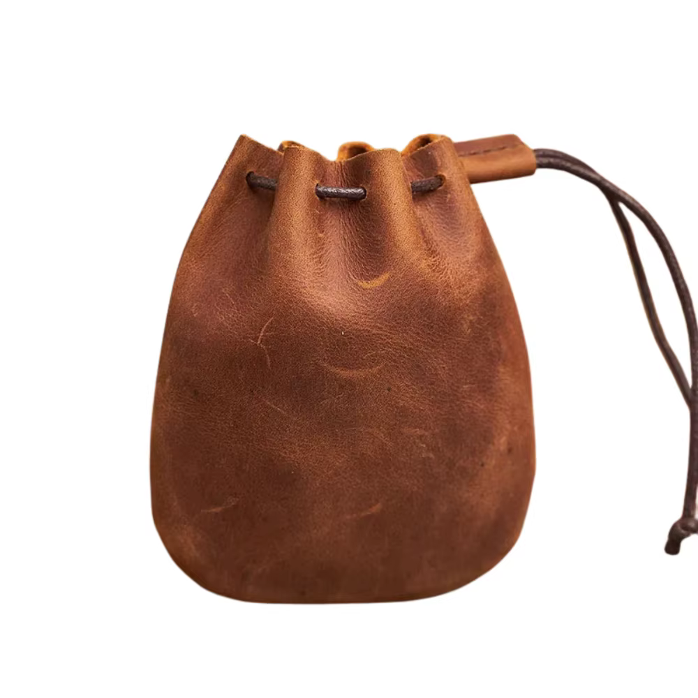 Porte-monnaie en cuir véritable pour hommes et femmes, petit portefeuille Vintage en cuir dur, poche