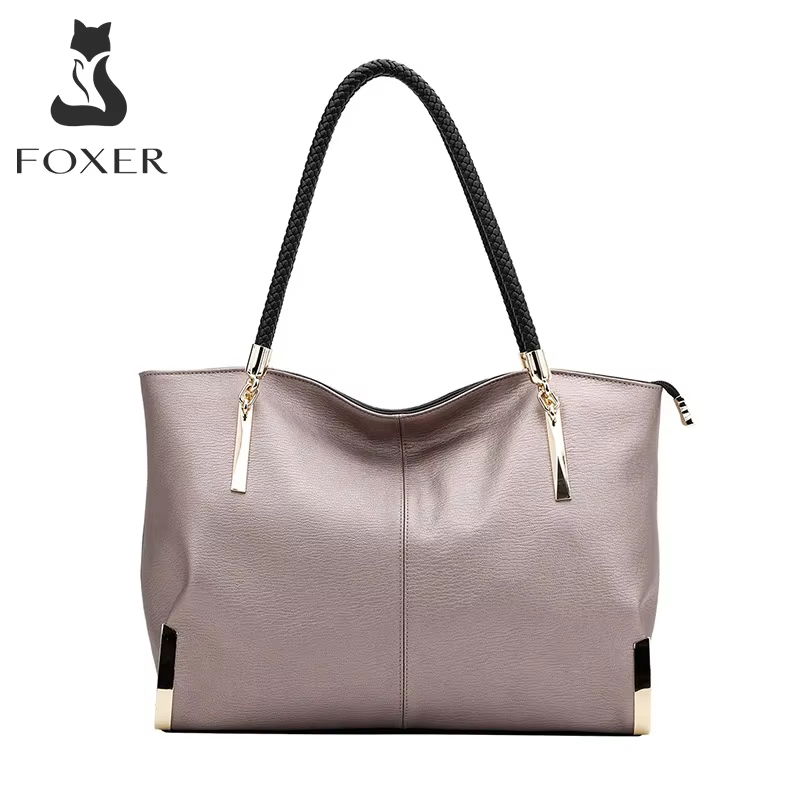 FOXER marque élégant femmes en cuir de vachette sac à main femme sac à bandoulière Design de luxe da
