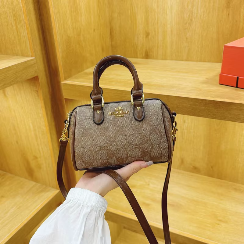 Nouveau Sac Boston Rétro Classique 2026 – Mini Sac Bandoulière Décontracté Polyvalent pour Femme – S