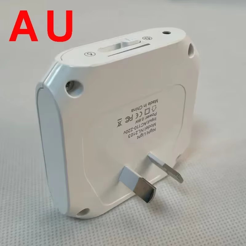 Mini veilleuses LED à brancher, lampes à intensité variable, économie d'énergie, lampe carrée sous-m