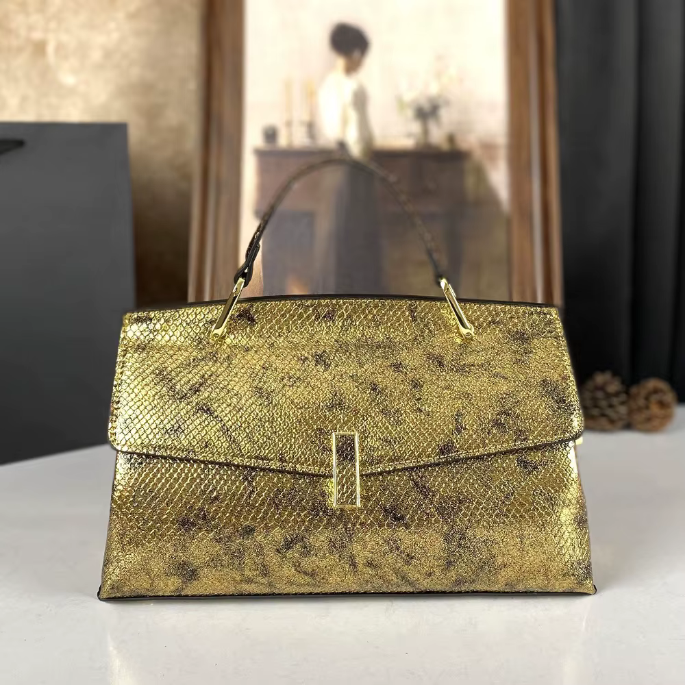 Sac bandoulière polyvalent 2026, motif serpent brillant, sac à main élégant, sac à l'épaule, décontr