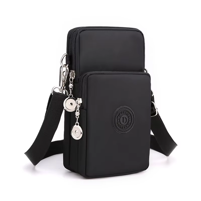 Nouveau sac à bandoulière en nylon pour femme, pochette pour téléphone portable, porte-monnaie, peti