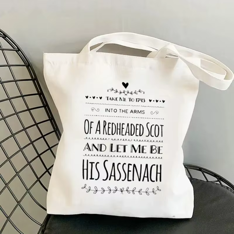 Shopper Lallybroch Outlander Kawaii sac Harajuku femmes sac à provisions toile Shopper sac fille sac