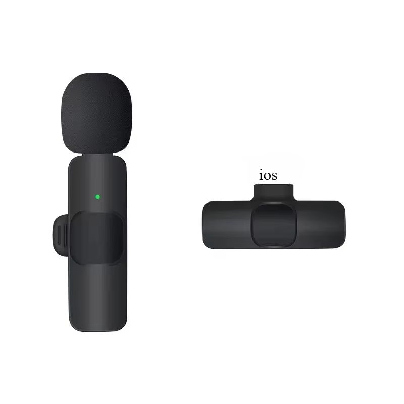 Mini microphone cravate sans fil USB-C avec suppression du bruit pour iPhone 17/16/15, enregistremen