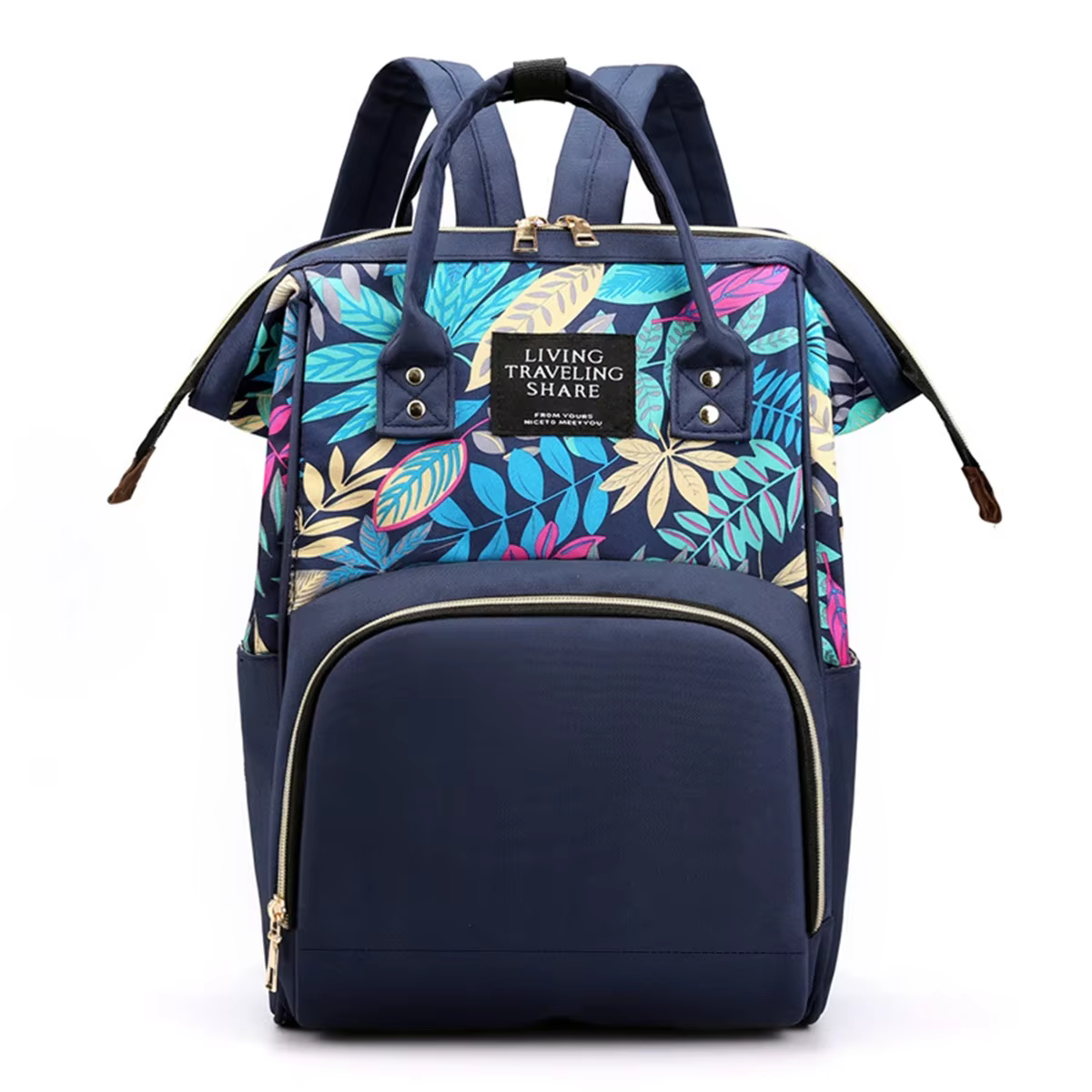 Sac à dos à la mode pour femmes, grande capacité pour voyager, sac de maman élégant, robuste, facile