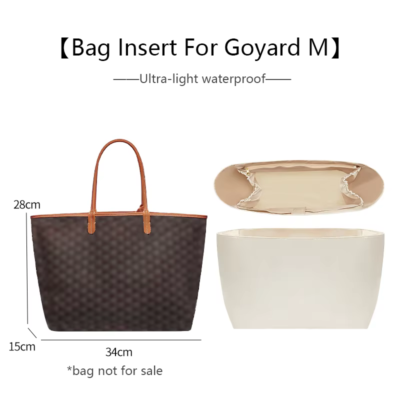 Sac organisateur insérer pour Goyard sac fourre-tout sac léger insérer stockage étanche Dupont papie