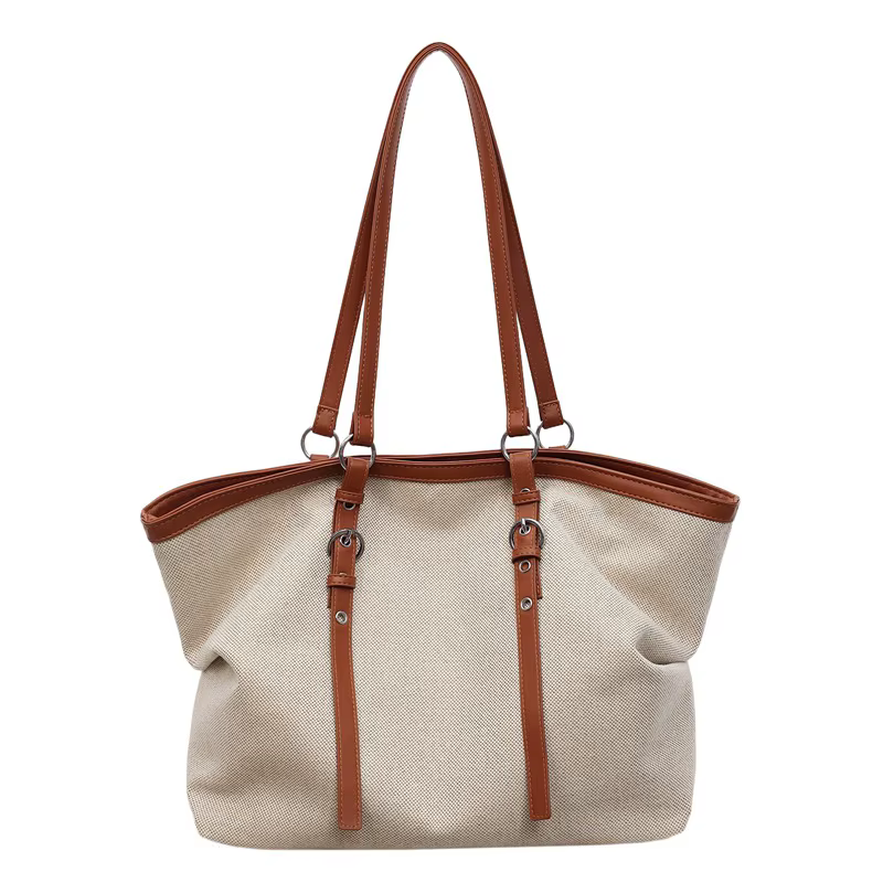 Sac fourre-tout vintage rétro grande capacité, sac à main tendance pour les trajets quotidiens, sac 