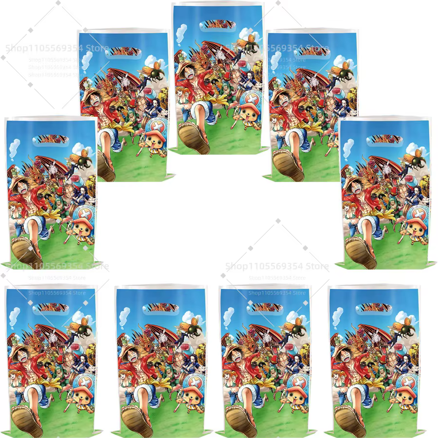 Sac cadeau One Piece, nouveau sac cadeau One Piece, dessin animé, sac d'emballage pour fête d'annive