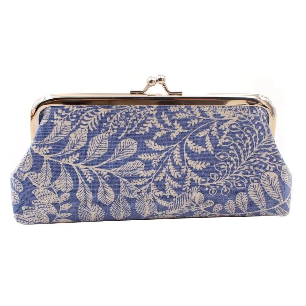 Pochette classique à motif feuille, porte-monnaie, portefeuille, sac de rangement, sac à main, poche