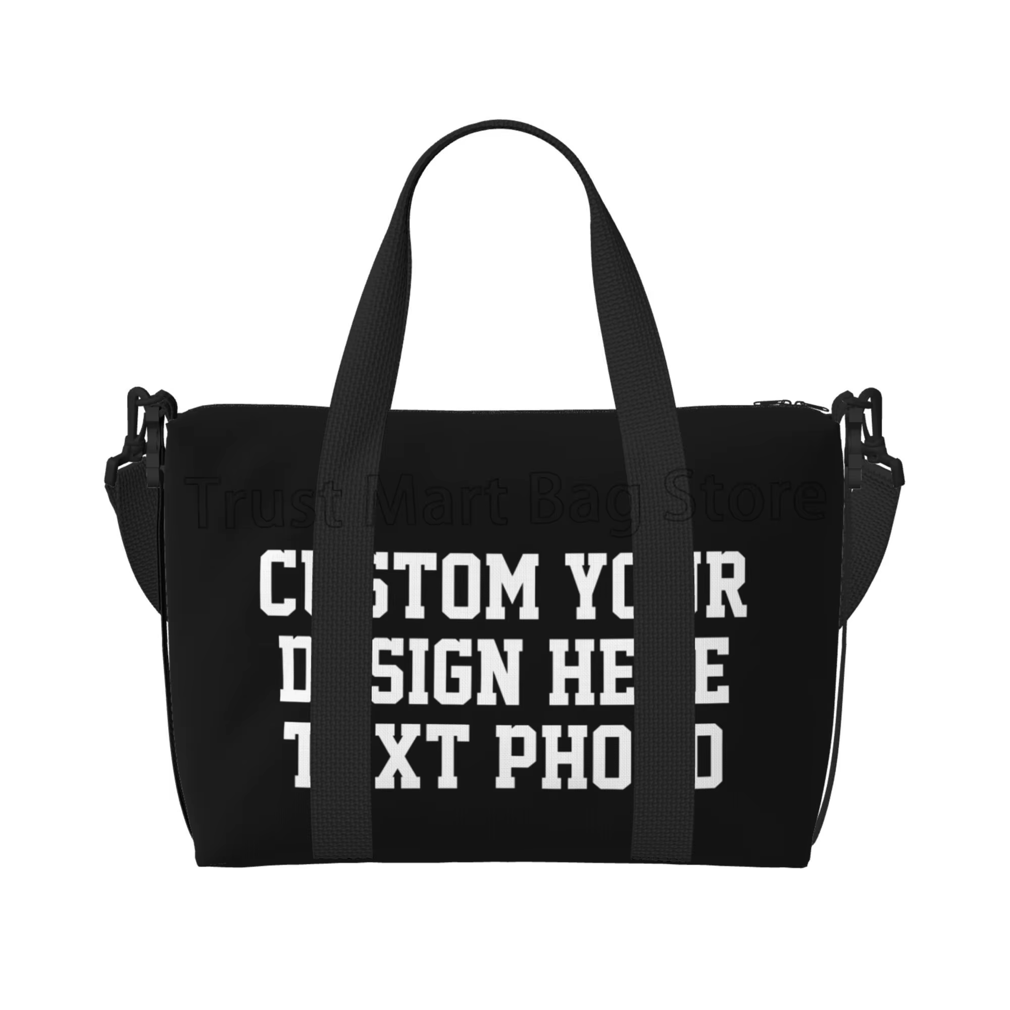 Personnalisez votre conception texte Photo impression sacs de sport personnalisé Durable week-end sa