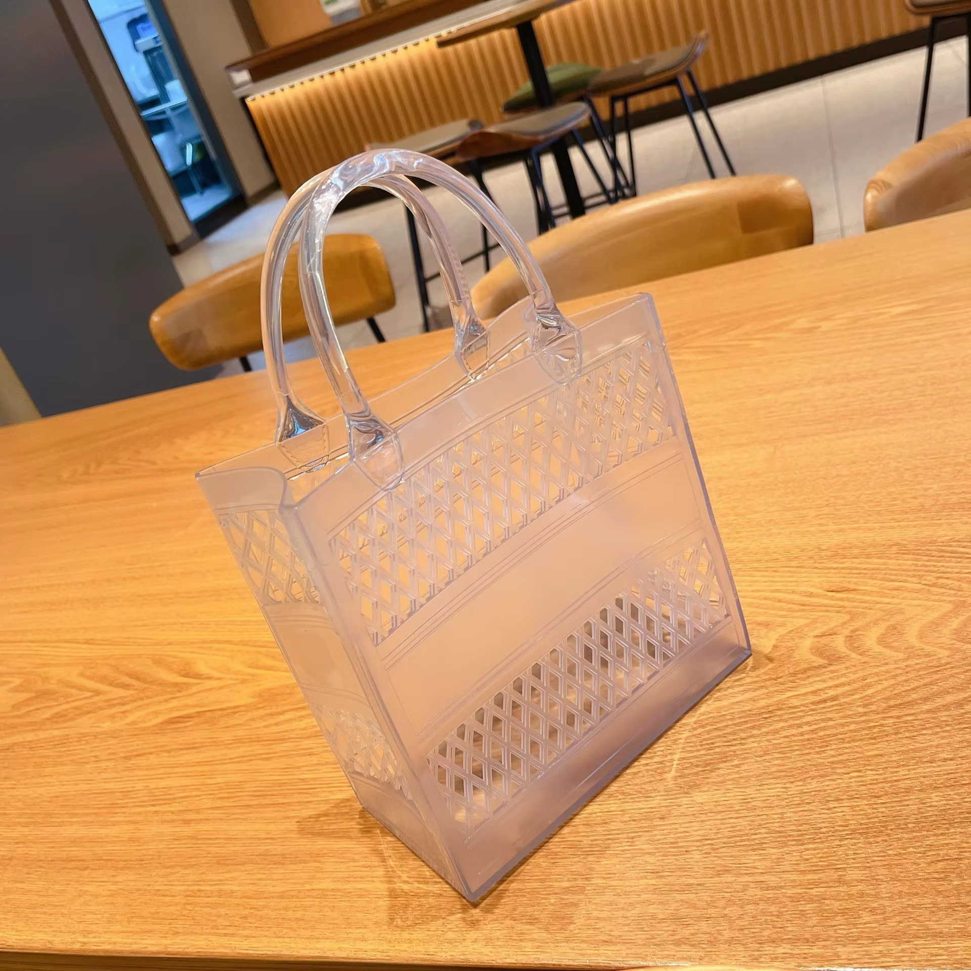 Été nouveau Sac de plage PVC caoutchouc étanche plage voyage pique-nique panier de rangement femmes