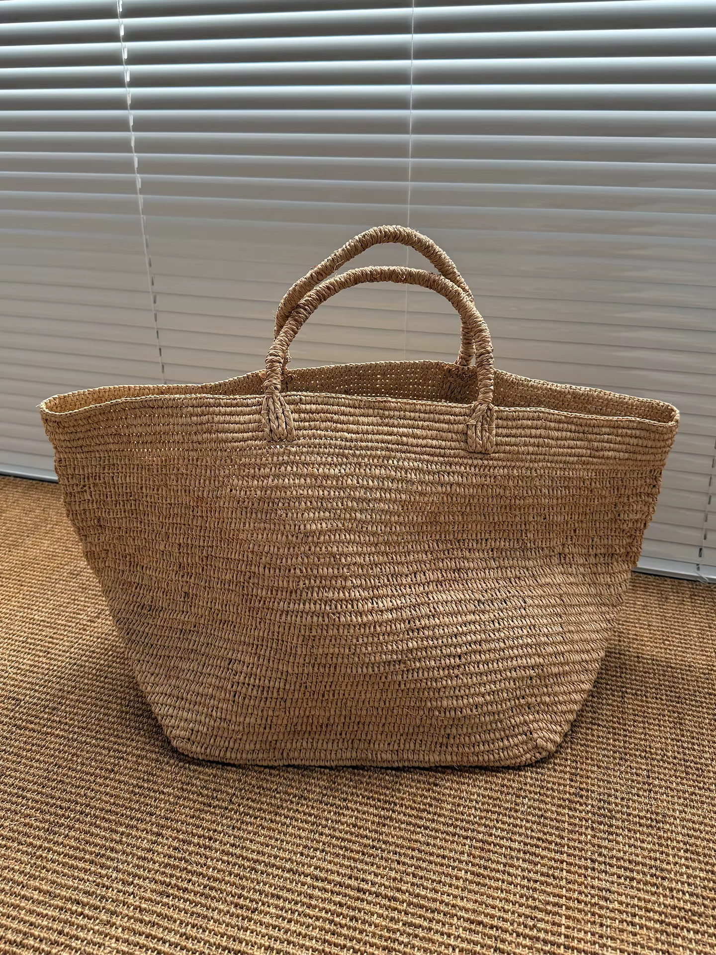 Sac de plage en paille, grands sacs d'été en rotin tressé, sacs à main faits à la main pour femmes