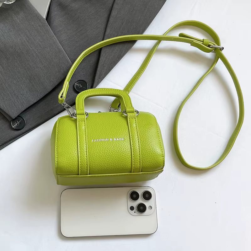 Marque Boston Sac à Main couleur unie en cuir Pu épaule bandoulière Mini Sac de téléphone dames mode