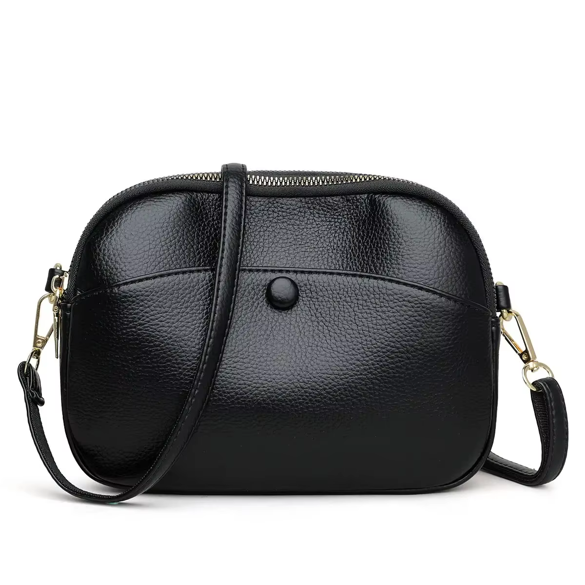 Petit sac pour téléphone portable pour femme, sac à main léger, cuir souple, porte-clés portables, m