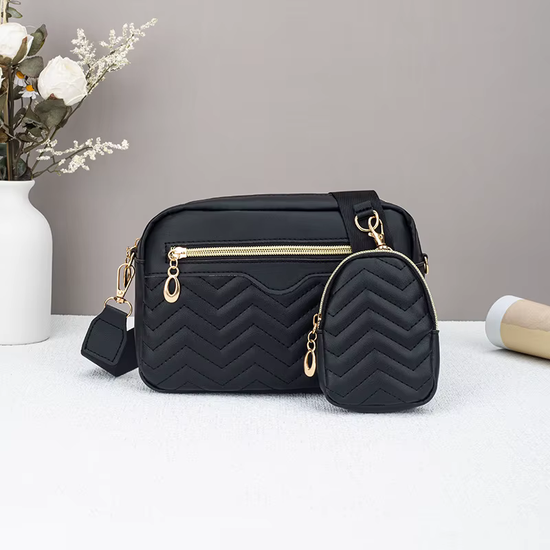 Sac carré à bandoulière minimaliste décontracté, avec Mini sac à main suspendu, sac à bandoulière à