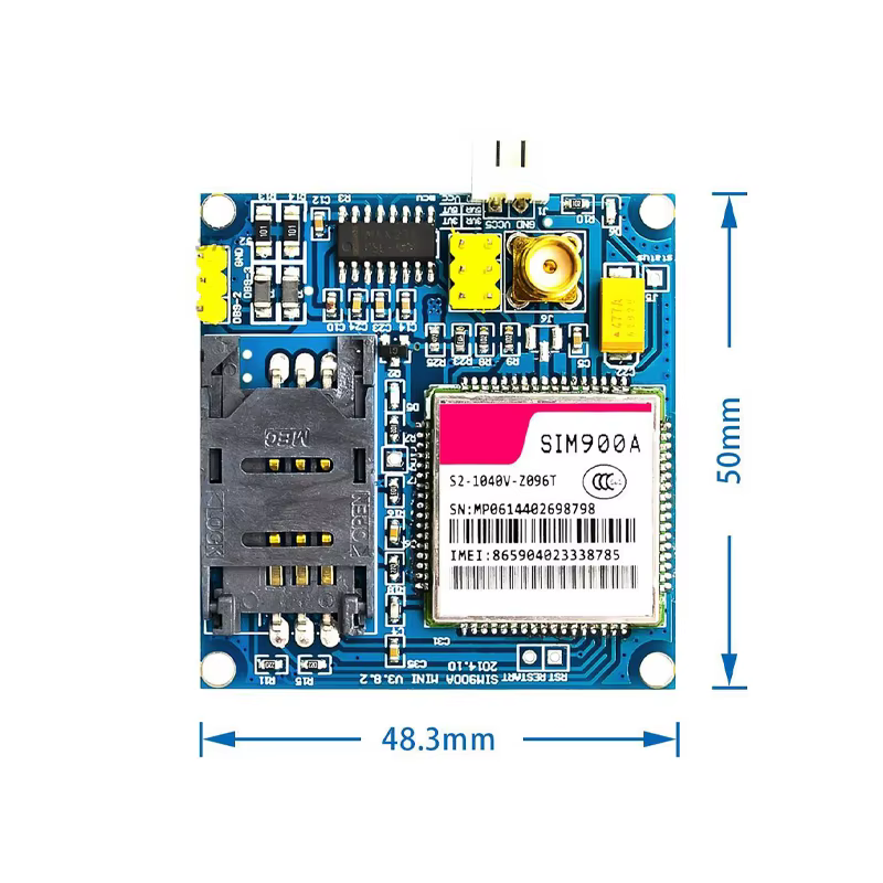 SIM900A SIM900 MINI V4.0 Module de Transmission de données sans fil Kit de carte GSM GPRS avec anten