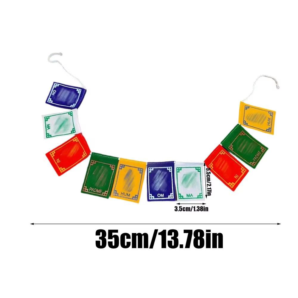 Mini drapeau éolien coloré 5 couleurs, fait main, pour cérémonie bouddhiste traditionnelle, idéal po