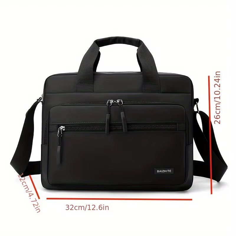 BALTHIE Sac bandoulière grande capacité pour homme, polyvalent, décontracté et professionnel, avec s