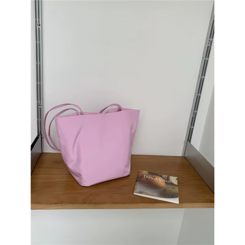 Nouveaux sacs seau décontractés en nylon pour femmes, sacs à bandoulière souples et tendance, sacs f