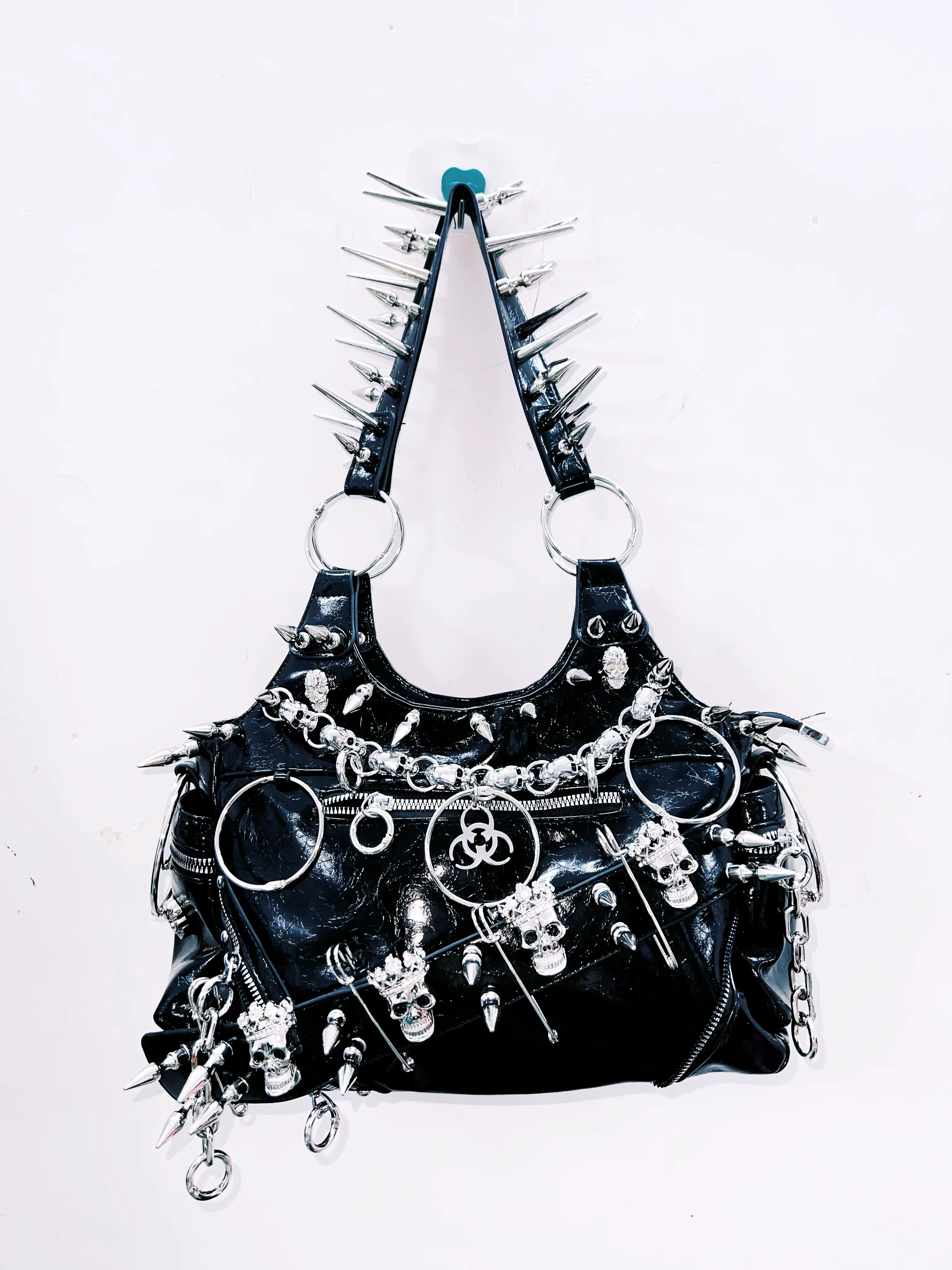 rivet sac à main gothique sac à main Rivets sac à main punk sac à main vintage Hiphop sac à main y2k