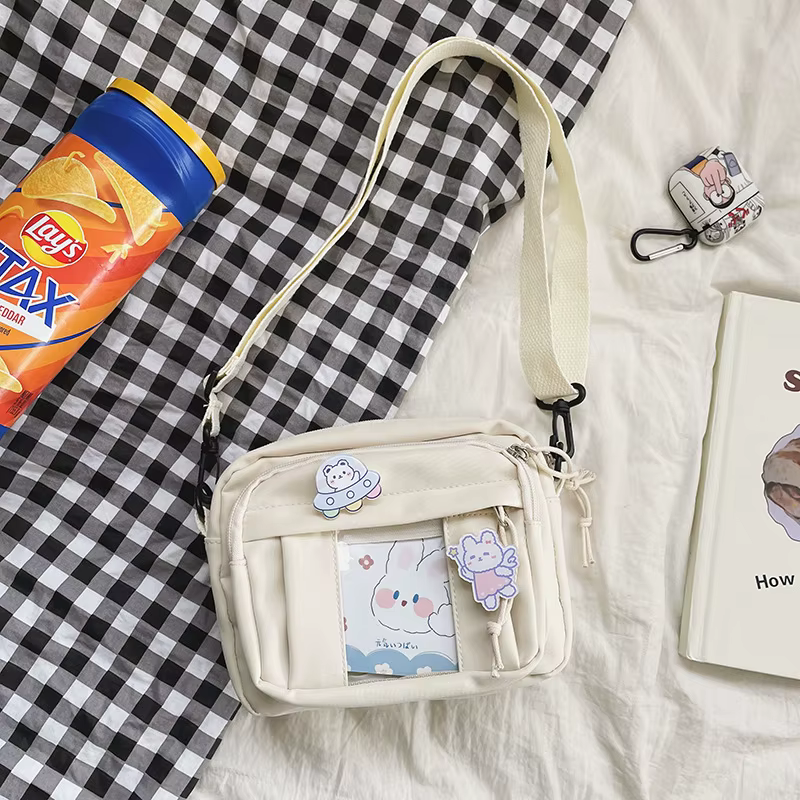New Kawaii Bag Girls 2025 New JK Transparent Bag Small Crossbody Bag For Women Purses and Handbags S
