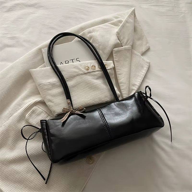 Sac à bandoulière élégant et tendance pour femme, sac fourre-tout simple avec nœud pour l'été, sacs 