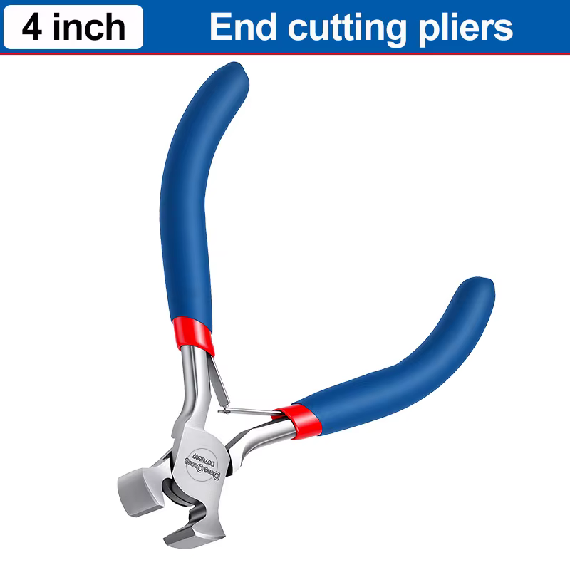 Pince coupante mini 4,5'' en acier à haute teneur en carbone avec ressort intégré, outil de coupe er