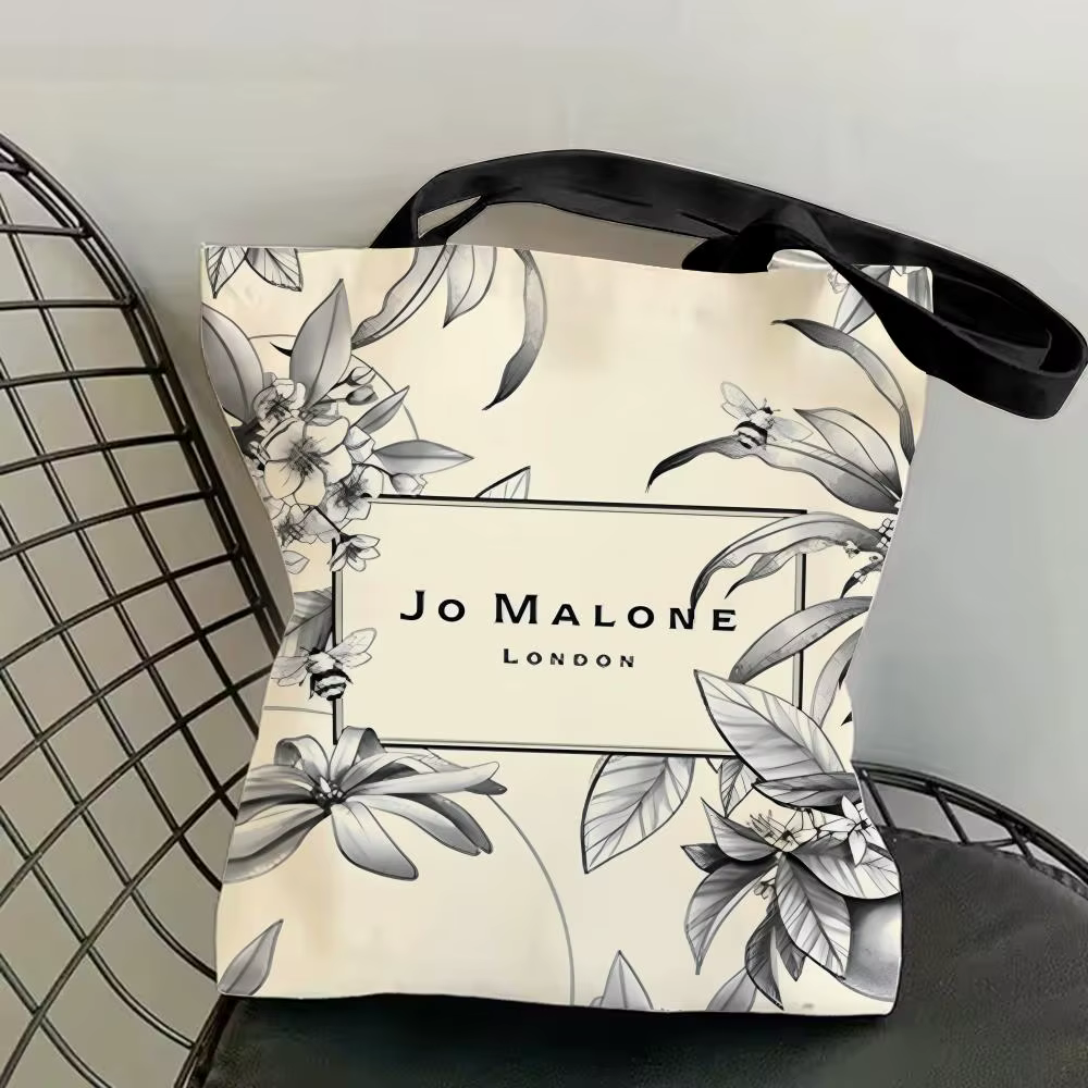 Sacs de rangement J-Jo M-Malone L-LOGO, sac fourre-tout en toile, imprimé double face, sac à main lé