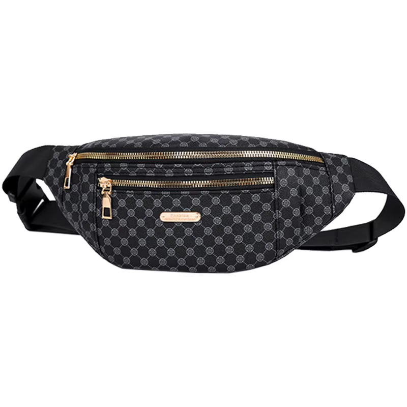 Sac de taille à motifs polyvalent et pratique, multicolore, sangle réglable, léger pour un usage quo