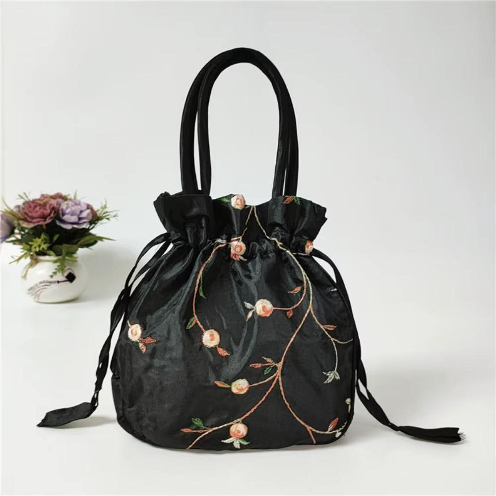Mini sac à main à motif de fleurs brodées pour femmes, petit sac à main à bandoulière, sac de téléph
