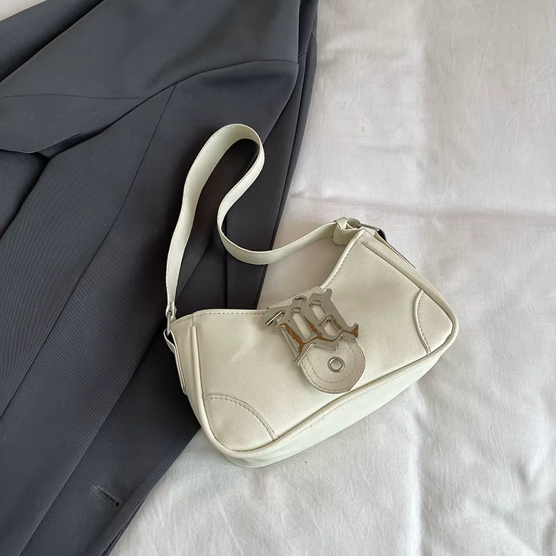 Sac à bandoulière mini tendance pour femme, style urbain, sac rétro simple à porter sous le bras, pe