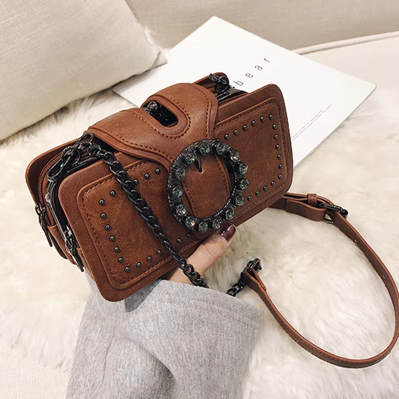 Sacs à main de luxe pour femmes sacs à bandoulière diamants de luxe sac carré Vintage fourre-tout dé