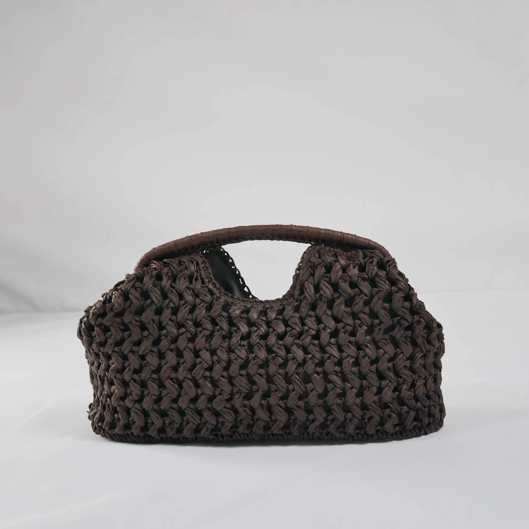 Sac à main tissé en chaîne pour femmes, élégant, sac à bandoulière en paille, sac de plage en raphia